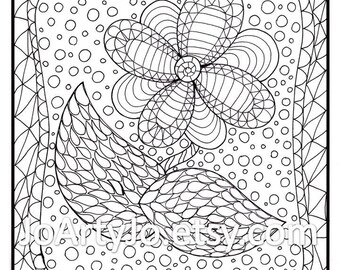 Girly Coloring Page Etsy