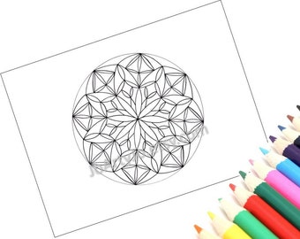 Coloriage Mandala, imprimable- Page 1