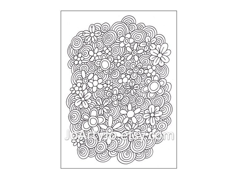 Zentangle Inspired Coloring Page PDF, Page 64 image 1