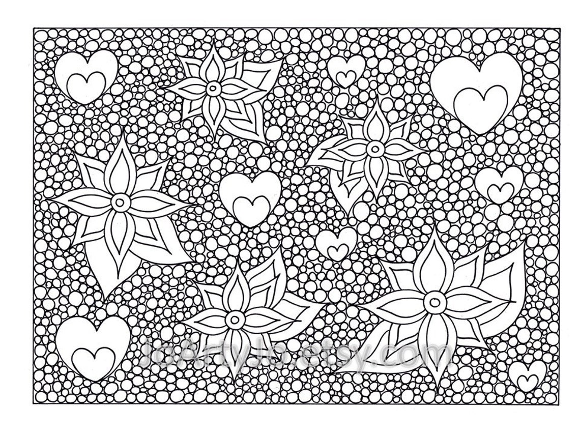 Mindfulness Coloring Page PDF, Page 69, Printable Instant Download