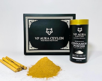 cannella alba Ceylon in polvere - polvere macinata di Cinnamomum verum pura al 100% dallo Sri Lanka / tisana