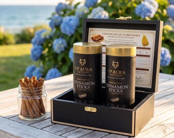 Palitos de canela de Ceylon Alba, regalo para chefs gourmet / Especias orgánicas para regalos de lujo para amantes de la gastronomía