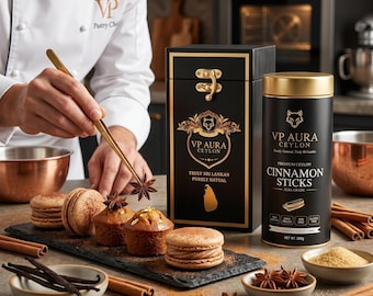 Palitos de canela de Ceilán para té / Especias culinarias gourmet, regalo para cocinar y hornear