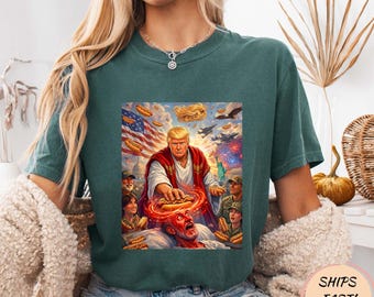 T-shirt Trump en tant que satire politique de Jésus