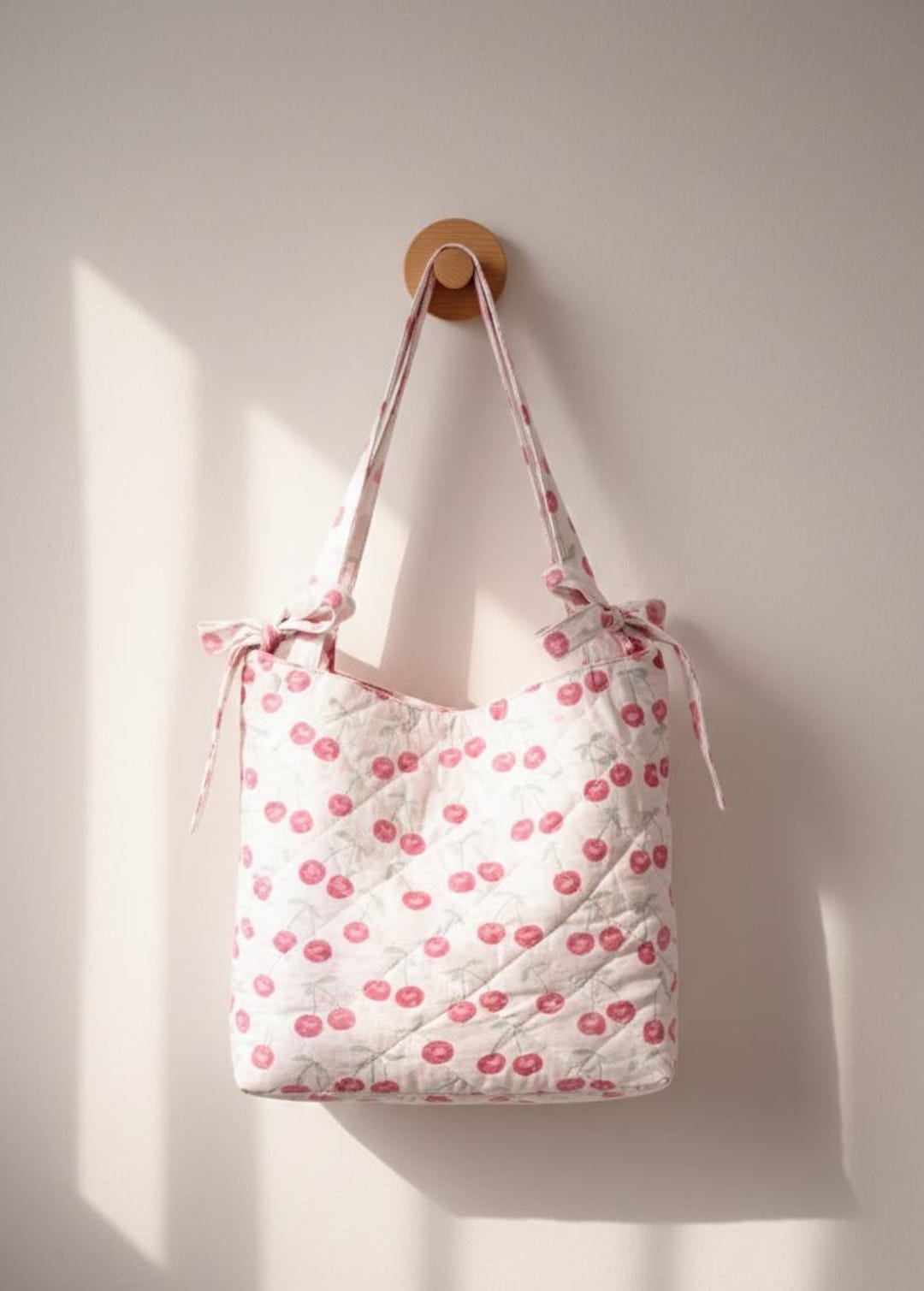 Slouchy Bow Bag Sewing Pattern | Quilted Tote Tutorial (PDF Download ...