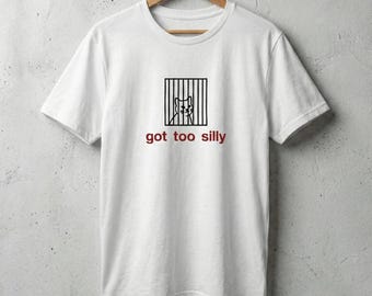 Funny Cat Graphic T-Shirt – Got Too Silly Introvert Tee