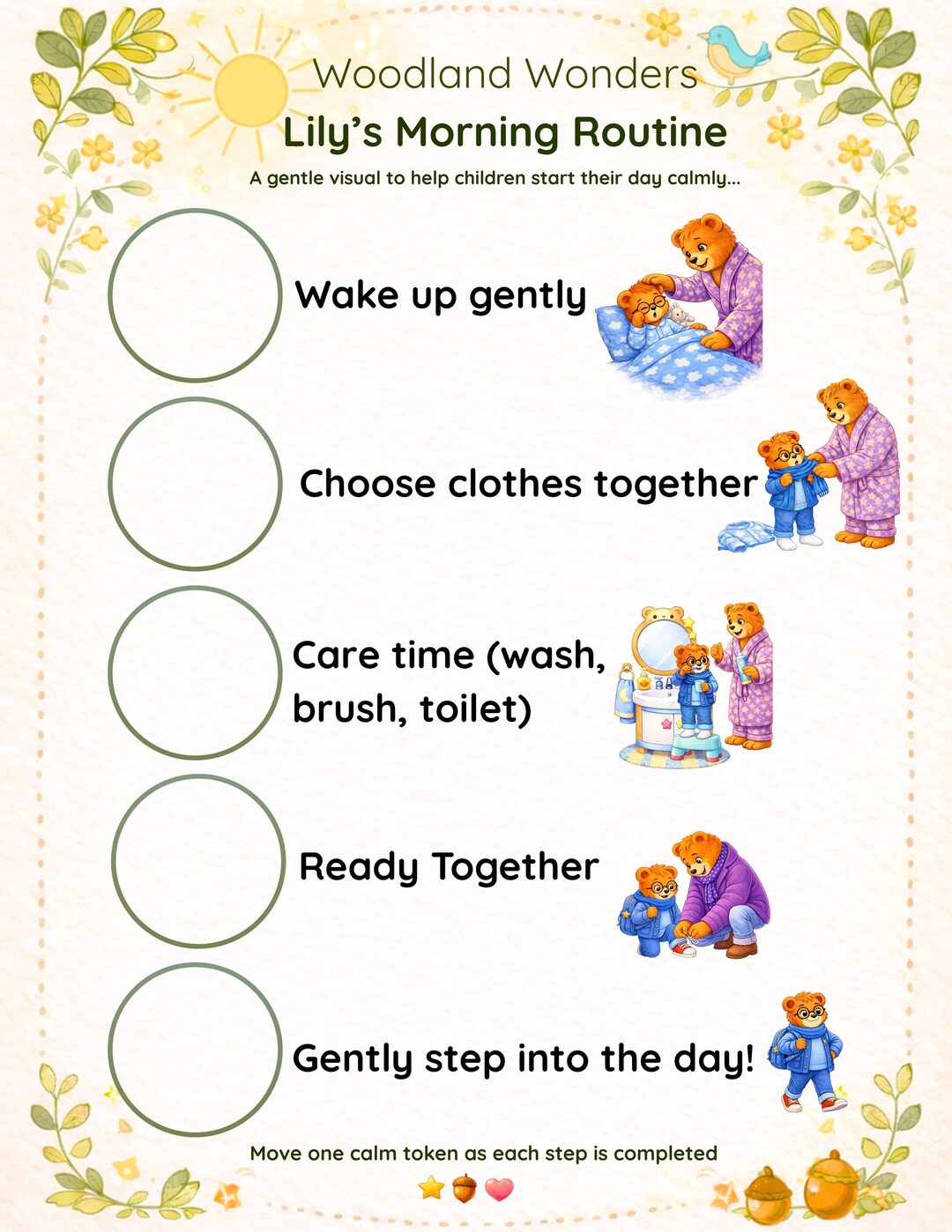 Personalised Calm Morning Routine for Neurodivergent Children | Gentle ...