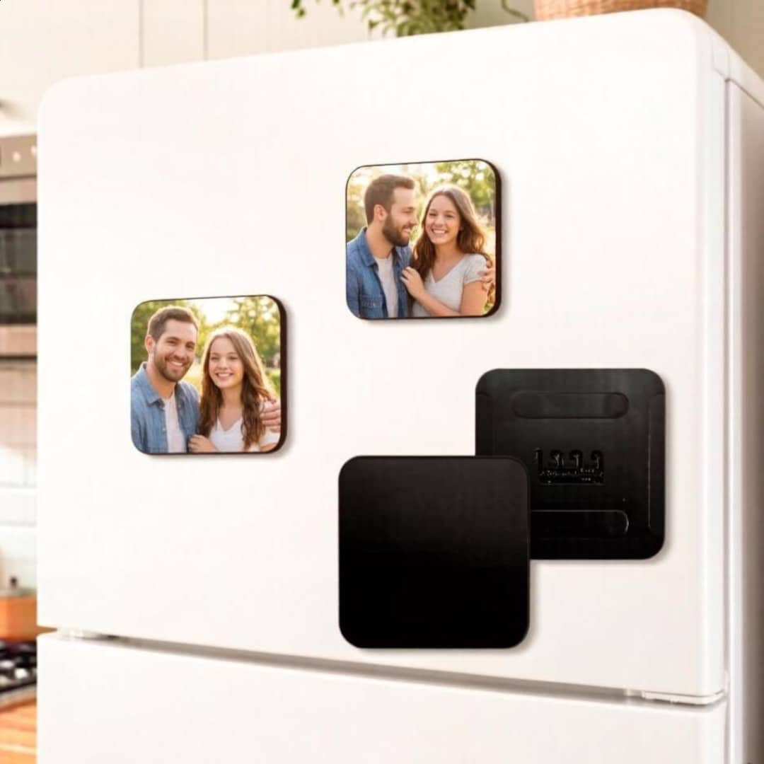 Personalized Music Fridge Magnet, Custom Photo Album Magnet With Song ...
