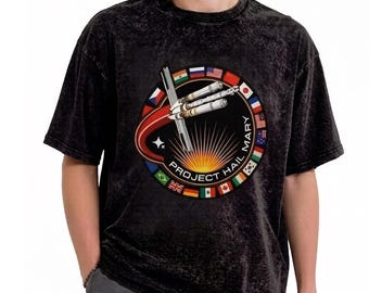 Koszulka z grafiką w stylu vintage Sci-Fi, zniszczona bawełniana koszula, wielokolorowa koszulka unisex, dostępna w wielu kolorach do wyboru.