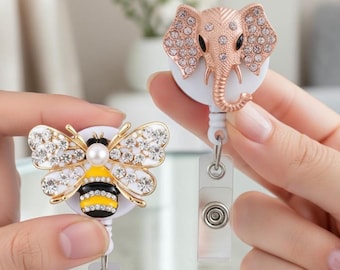 Söt kristallbricka - bi, elefant, uggla, design, infällbar sjuksköterske-ID-bricka, sjuksköterskebricka, lärare-ID-bricka | Tillbaka till skolan