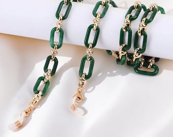 Link Glasses Chain 76cm, Eyeglass Holder Lanyard, Lightweight Sunglasses Chain for Women, Modern Reading Glasses Accessory, Gift for Her