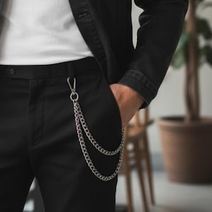 Y2k Chain Belt - Etsy