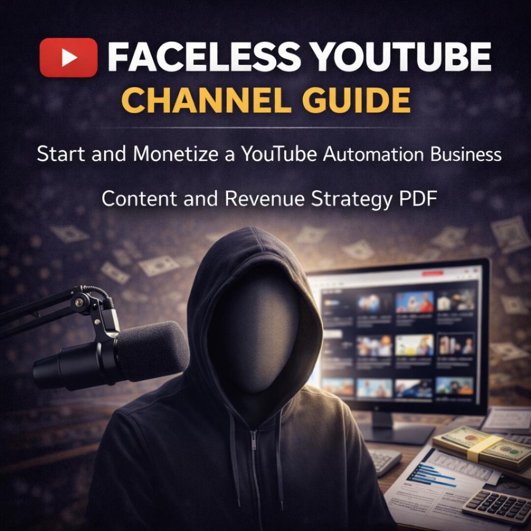 Face Less Youtube Channel Worksheet.pdf Faceless Youtube Channel Guide | Monetize Automation Business (PDF) - Etsy