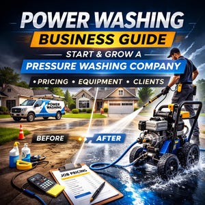 Power Washing Business Guide | Start, Grow Company (Digital Download PDF)