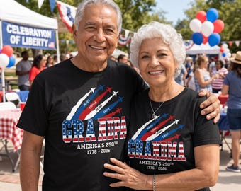 Personalized Proud Grandpa Grandma Nation Flag Shirt, Custom Kids Name Tee, 4th of July Grandpa Shirt, Father’s Day Gift for Grandpa