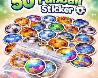 Set de 50 pegatinas de fútbol: 50 pegatinas de fútbol para niños - Aficionados | Fútbol, Deportes - Decoración de equipos