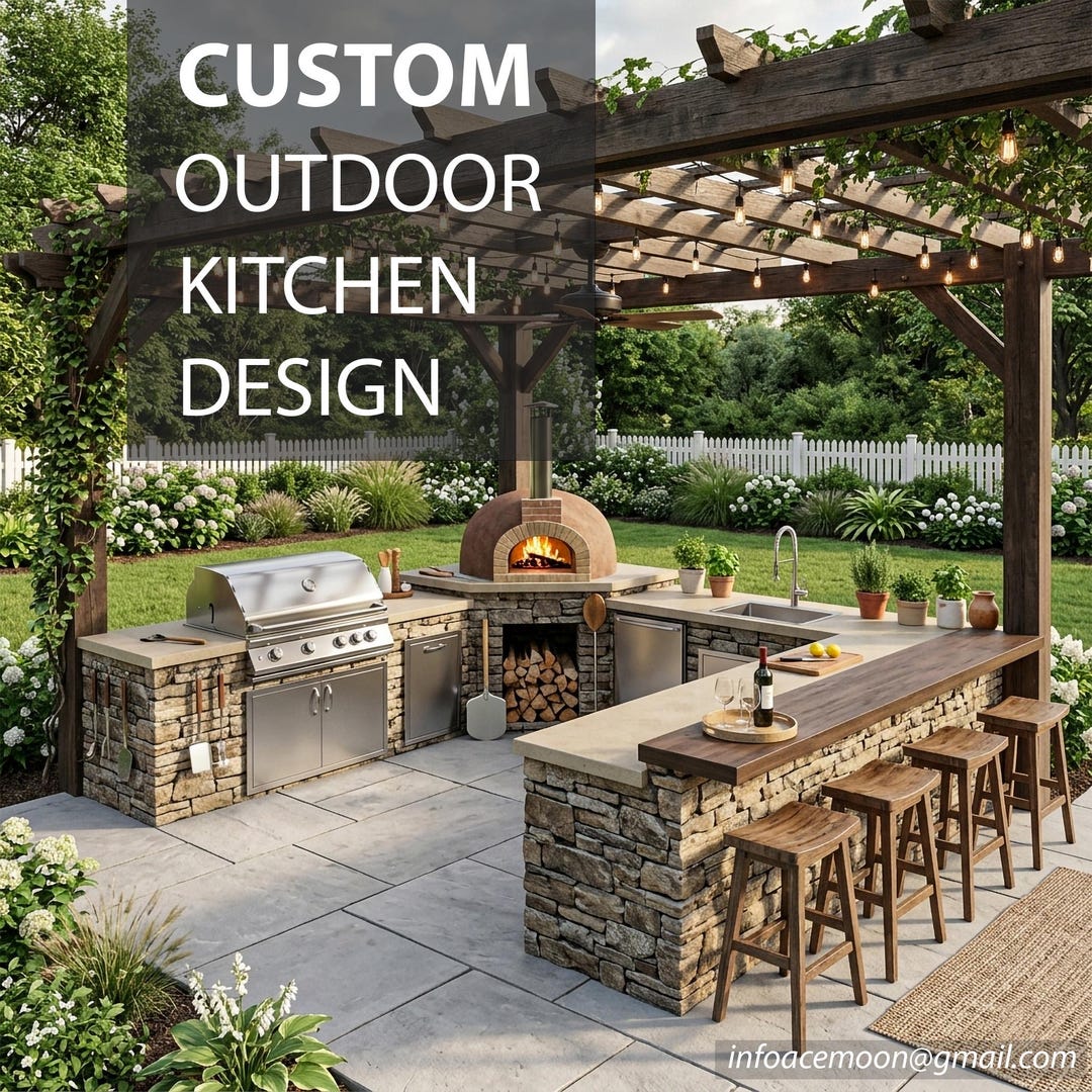 Outdoor Kitchen Design, Online Kitchen Design, Custom Outdoor Kitchen ...