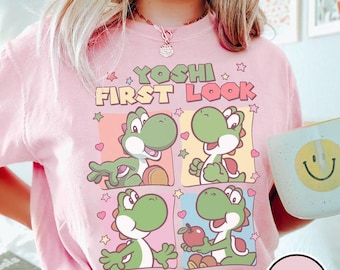 ヨッシー シャツ/スーパーマリオ キッズ Tシャツ/子供用恐竜ヨッシー T