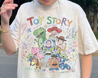 Koszulka dziecięca Toy Story Comfort Colors, koszulka Woody Buzz z dziecięcym rysunkiem, koszulka Pixar z napisem „Masz we mnie przyjaciela”, koszulka Disney Family Trip 2026