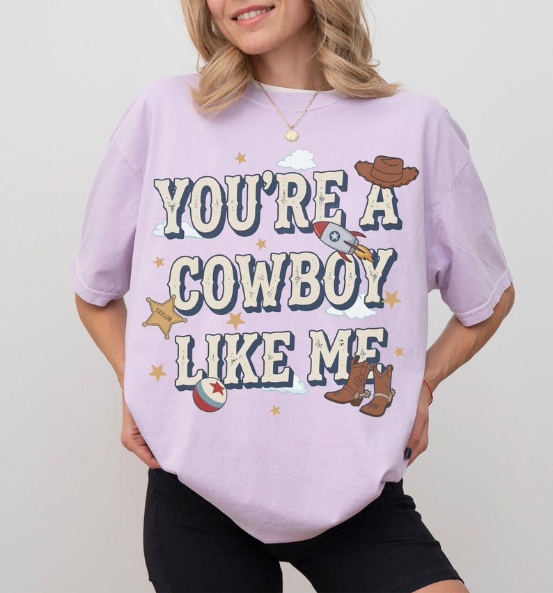 Retro Tay Story Shirt, You're A Cowboy Like Me Shirt, Toy Story 5 Shirt, WDW Disneyland Family Vacation Trip Tee, Disney Pixar Fest Shirt image 5
