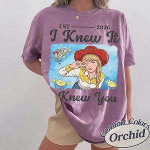 Watercolors TS Jessie Toy Story 5 Comfort Colors Shirt, Retro I Knew It I Knew You, Disneyland Toy Story Family Matching Tee image 7
