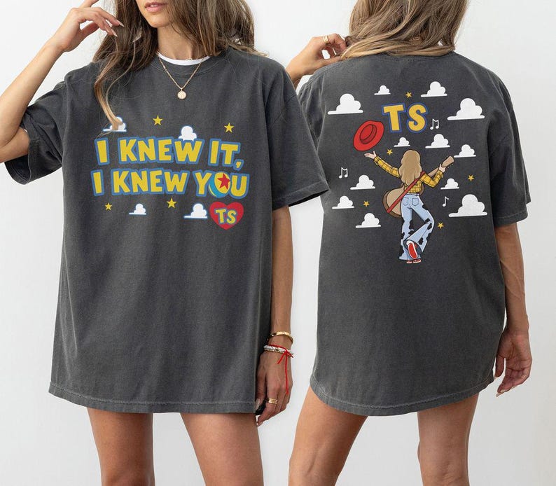 Vintage I Knew It I Knew You Shirt, TS and Toy Story 5 Friendship Shirt, Woody Buzz Lightyear Tee, Disneyland Toy Story Family Matching Tee image 5
