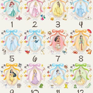 Coquette Bow Disney Princess Vintage Shirt, Belle Ariel Elsa Cinderella, Magic Kingdom Magical Castle Tee, Walt Disney Disney Girl Trip Gift image 3