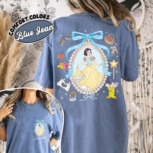 Coquette Bow Disney Princess Vintage Shirt, Belle Ariel Elsa Cinderella, Magic Kingdom Magical Castle Tee, Walt Disney Disney Girl Trip Gift image 7