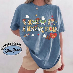 Retro I Knew It I Knew You Were Turning 5 Shirt, TS and Toy Story 5 Shirt, WDW Disneyland Toy Story 5 Birthday, Toy Story Birthday tee image 3