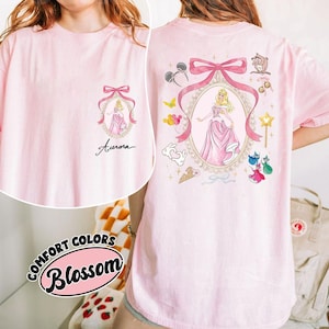 Coquette Bow Disney Princess Vintage Shirt, Belle Ariel Elsa Cinderella, Magic Kingdom Magical Castle Tee, Walt Disney Disney Girl Trip Gift image 6