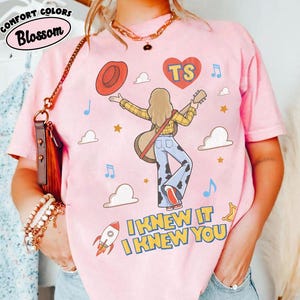 Camiseta vintage "Lo sabía, te conocía", camiseta de amistad de Toy Story 5, camiseta de Woody y Buzz Lightyear, camiseta a juego para la familia de Toy Story de Disneyland imagen 5