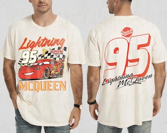Koszulka Vintage Lightning McQueen Comfort Colors, Koszulka Disney Cars, Koszulka Disney Pixar Cars, Koszulka Cars Family Vacation 2026, Koszulka Cars Land