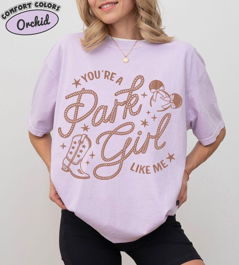 Shirt You're A Dark Girl Like Me, Western Disney Cowgirl-T-shirt, Minnie Mouse Bow-shirt, leuk Disney-fancadeau, comfortkleuren graphic T-shirt afbeelding 4