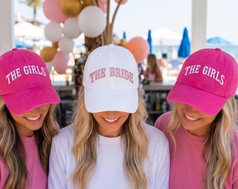 Gorra personalizada bordada para el grupo de la novia, sombrero personalizado para la despedida de soltera, regalo para la despedida de soltera