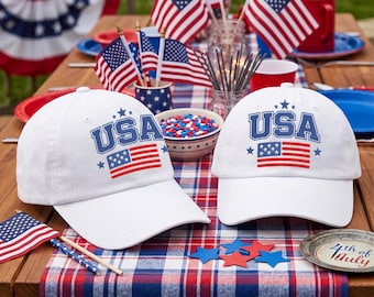 Gorra bordada con la bandera de EE. UU., gorra retro con orgullo americano