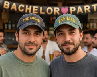 Gorra personalizada bordada para el grupo de novios, gorra personalizada para la despedida de soltero