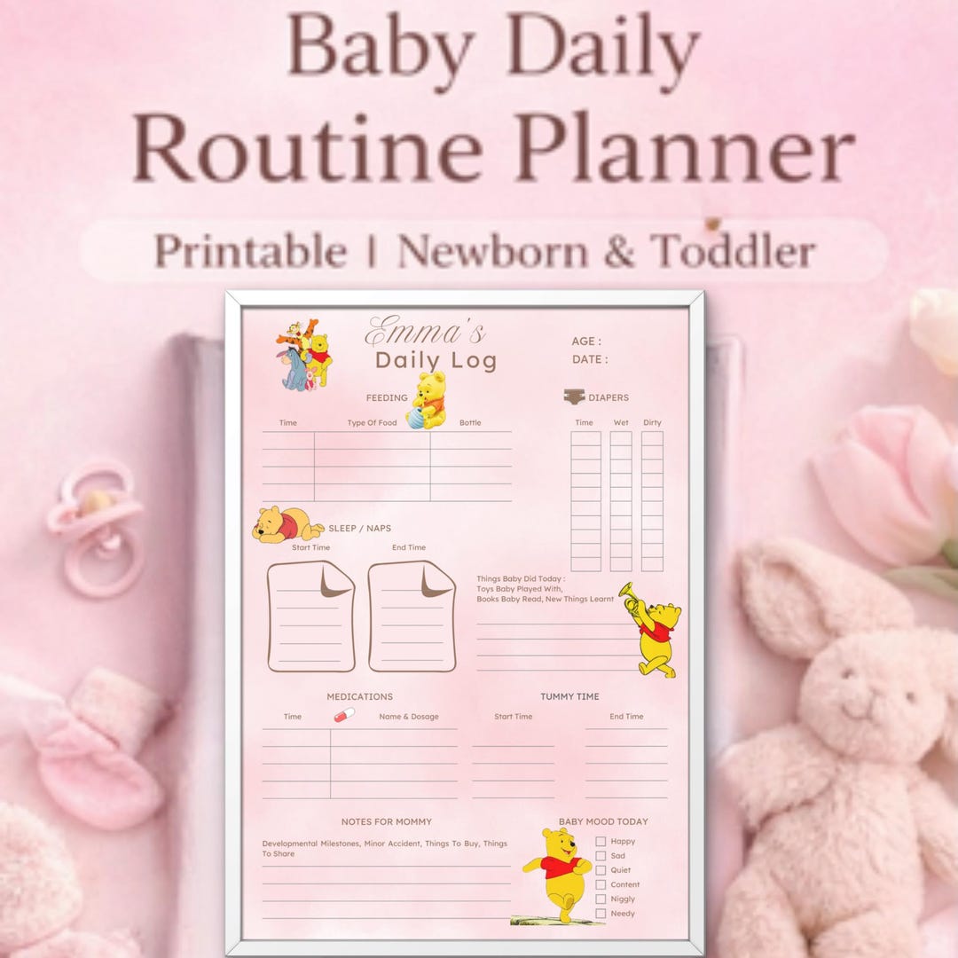 Baby Daily Routine Planner | Baby Schedule Printable | Newborn ...