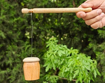 Handcrafted Wooden Frog Call, Realistic Sound Maker, Natural Percussion Instrument