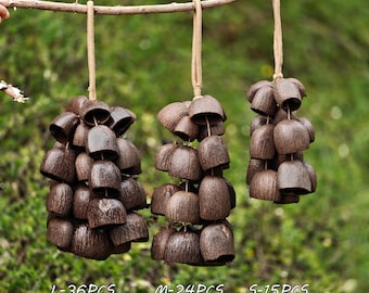 Salin Seed Pod Rattle, Handcrafted Woodland Wind Chime, Percussion Shaker (15/24/36 PCS)