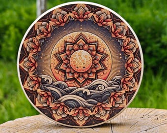 15cm Ocean Stream Drum, Portable Sound Healing Percussion, Meditation Sleep Aid