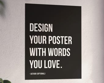 Your Favorite Quote Wall Art - Personalized Text Decor
