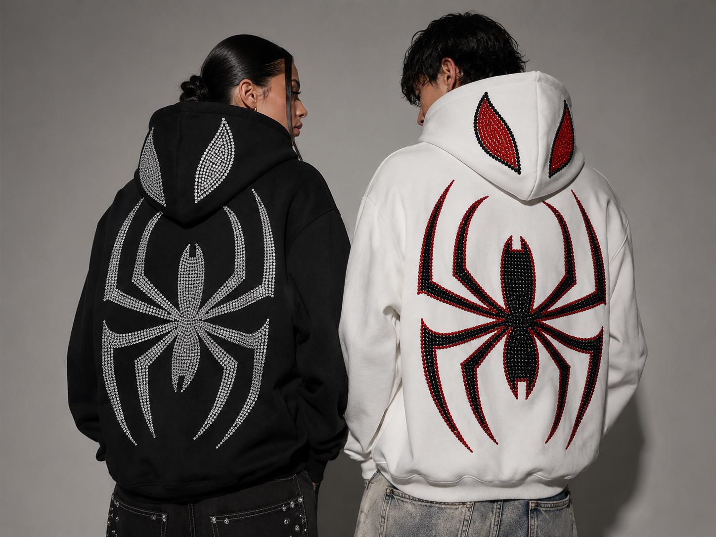 Spider hoodie rhinestone - Etsy 日本