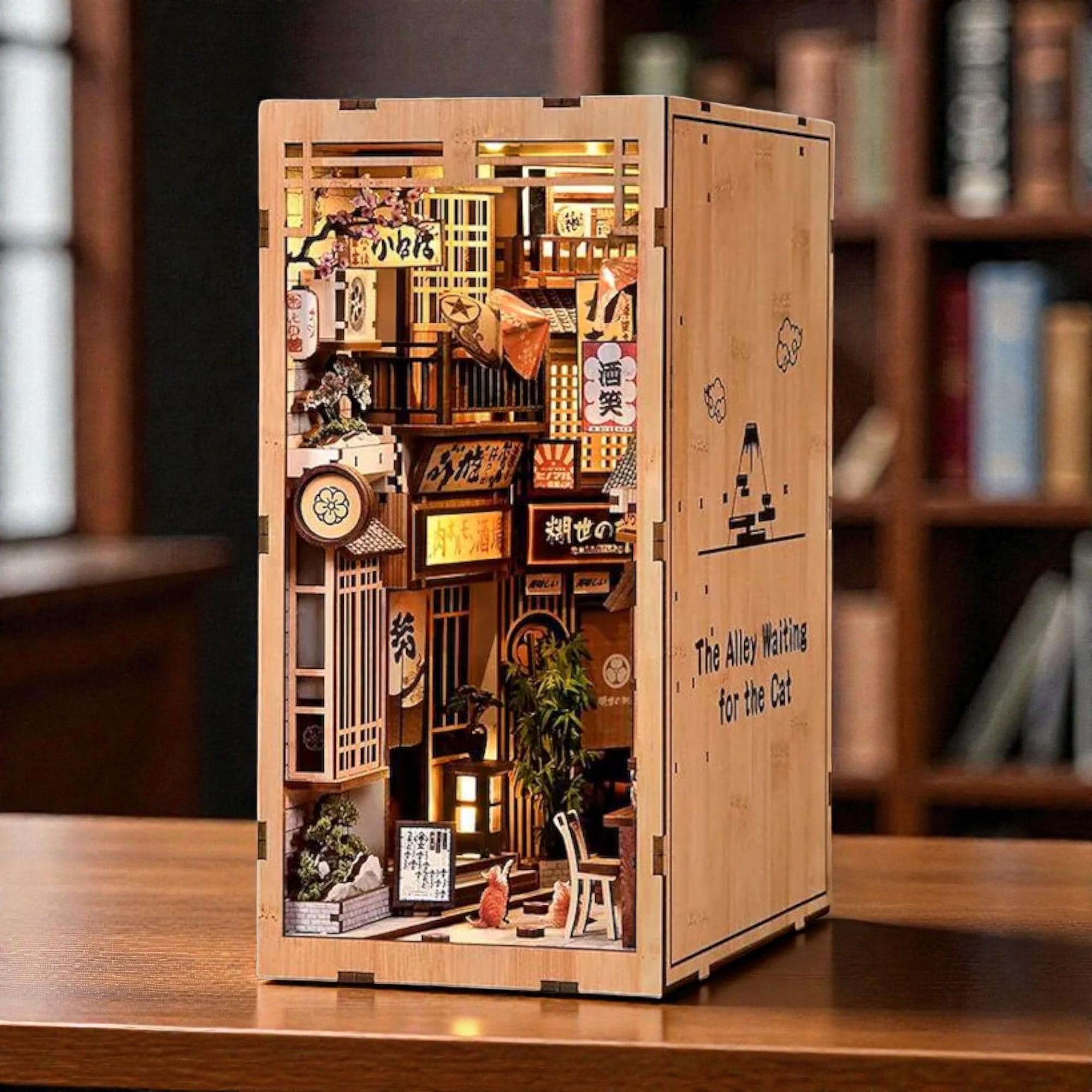 【点灯確認済】ナルニア国物語 ジオラマ ブックエンド 2点 街灯 ビーバー夫妻 Anavrin book nook - Etsy 日本