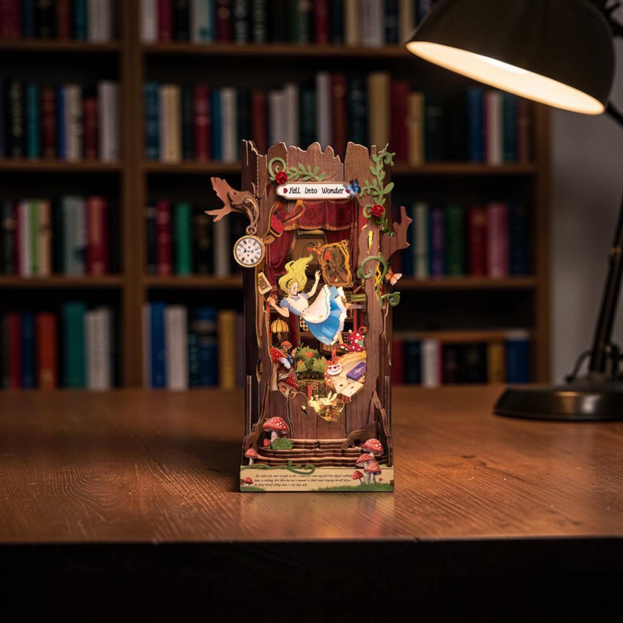 Book nook shelf insert alice in wonderland - Etsy 日本
