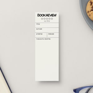 Book Rating Bookmark | Book Review Bookmark | Reader Tracker Bookmark | Book Lover Gift | Printable Reading Tracker | Book Club Bookmark