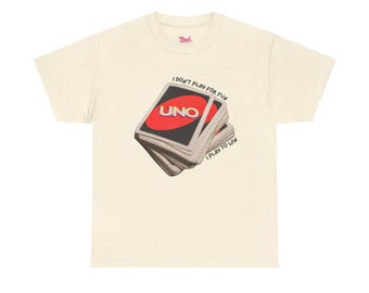 Uno Card Game Shirt, Competitive Player Tee, Board Night Game Apparel