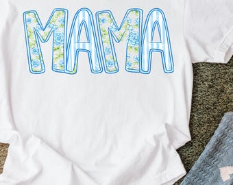 Comfort Colors® Floral Mama Shirt, Mothers Day Gift, Mom Shirt, Retro Mama Shirt,Gift For Mom, Mama Shirt, Mama T-Shirt