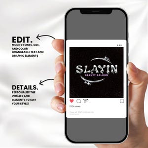 Diy Beauty Logo Design, Logo Templates:Nail, Hair, Braids Lash Wig, Mua, DIY Text, Instant Download