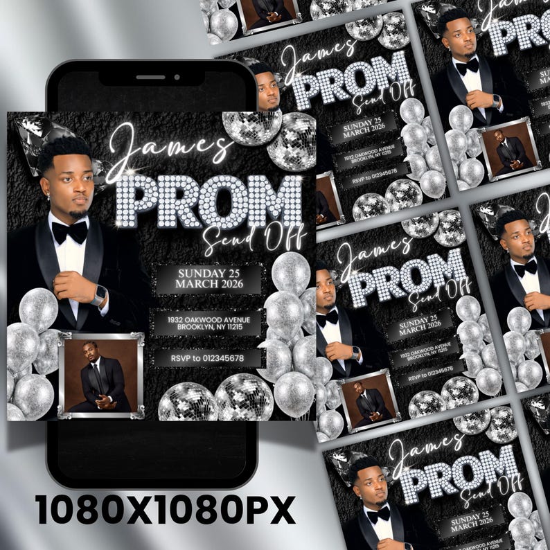 Prom Send off Flyer Red Carpet Party Invitation, Prom Night Welcome ...