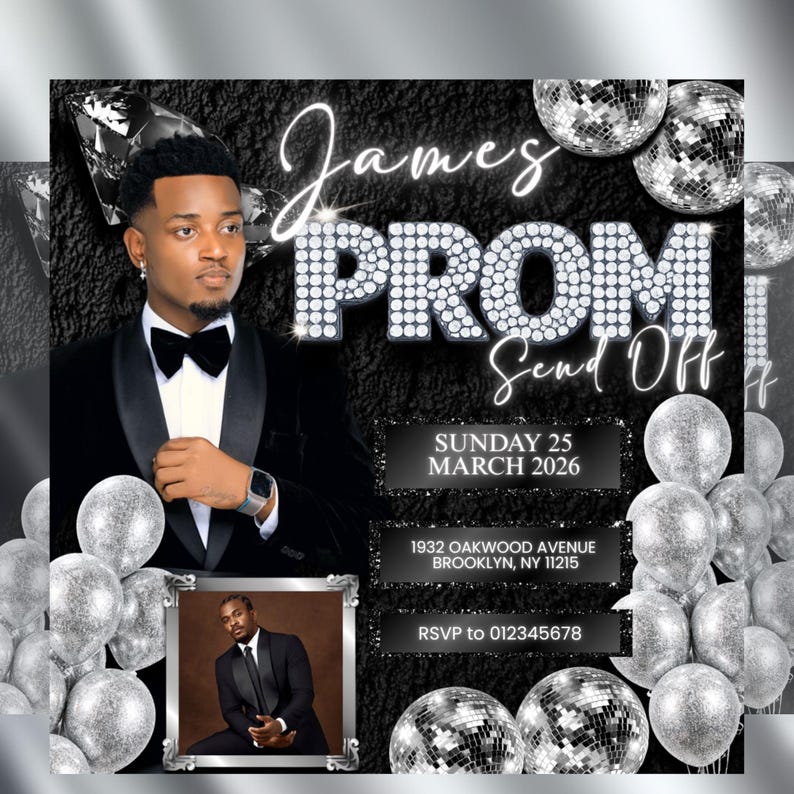 Instant Prom Design Prom Send off Flyer Red Carpet Party Invitation, Prom Night Welcome ...